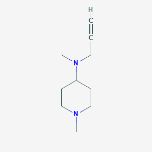 molecular formula C10H18N2 B13215613 N,1-dimethyl-N-(prop-2-yn-1-yl)piperidin-4-amine 