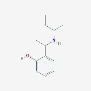 2-{1-[(Pentan-3-yl)amino]ethyl}phenol