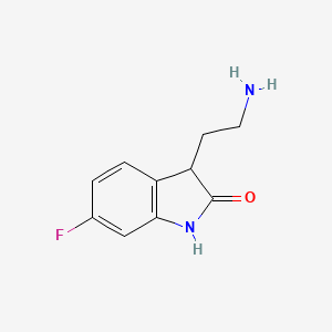 3-(2-Aminoethyl)-6-fluoro-1,3-dihydro-2H-indol-2-one