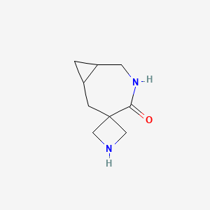 molecular formula C9H14N2O B13215641 5'-Azaspiro[azetidine-3,3'-bicyclo[5.1.0]octane]-4'-one 