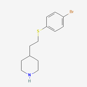 4-{2-[(4-Bromophenyl)sulfanyl]ethyl}piperidine