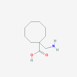 molecular formula C10H19NO2 B13215655 1-(Aminomethyl)cyclooctane-1-carboxylic acid 