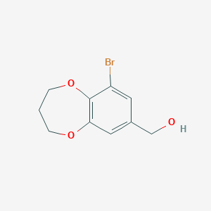 (9-bromo-3,4-dihydro-2H-1,5-benzodioxepin-7-yl)methanol