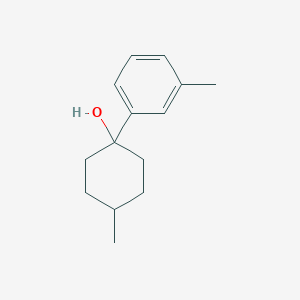 4-Methyl-1-(3-methylphenyl)cyclohexan-1-ol