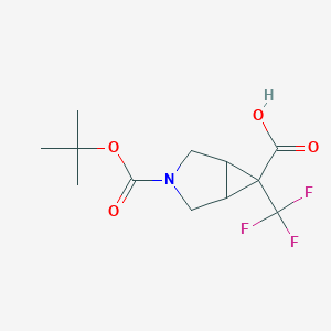 3-[(tert-Butoxy)carbonyl]-6-(trifluoromethyl)-3-azabicyclo[3.1.0]hexane-6-carboxylic acid