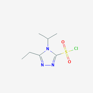 5-ethyl-4-(propan-2-yl)-4H-1,2,4-triazole-3-sulfonyl chloride