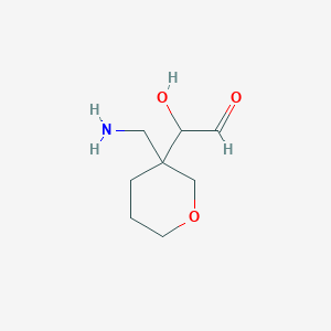 2-[3-(Aminomethyl)oxan-3-YL]-2-hydroxyacetaldehyde