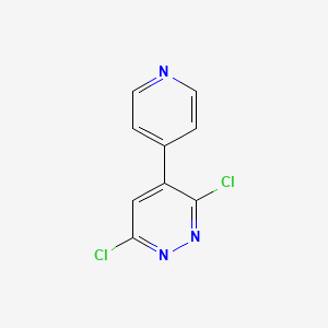 molecular formula C9H5Cl2N3 B1321572 3,6-二氯-4-(吡啶-4-基)哒嗪 CAS No. 202931-70-2