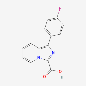 molecular formula C14H9FN2O2 B13215720 1-(4-Fluorophenyl)imidazo[1,5-a]pyridine-3-carboxylic acid 