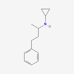 molecular formula C13H19N B13215733 N-(4-phenylbutan-2-yl)cyclopropanamine 