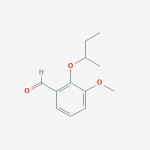 molecular formula C12H16O3 B1321578 2-仲丁氧基-3-甲氧基苯甲醛 CAS No. 872183-67-0
