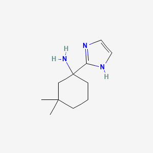 1-(1H-Imidazol-2-yl)-3,3-dimethylcyclohexan-1-amine