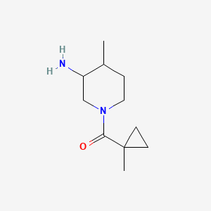 4-Methyl-1-(1-methylcyclopropanecarbonyl)piperidin-3-amine