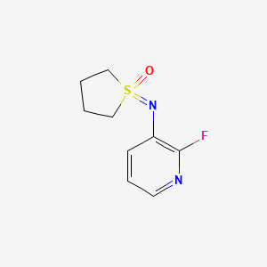 1-[(2-Fluoropyridin-3-yl)imino]-1lambda6-thiolan-1-one