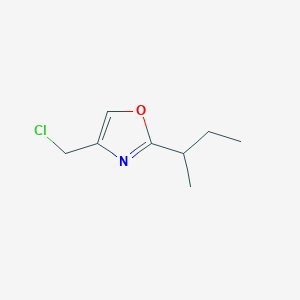 2-(Butan-2-YL)-4-(chloromethyl)-1,3-oxazole