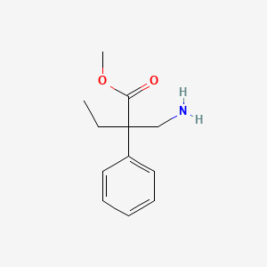 Methyl 2-(aminomethyl)-2-phenylbutanoate