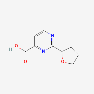 2-(Tetrahydrofuran-2-yl)pyrimidine-4-carboxylic acid