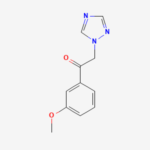 molecular formula C11H11N3O2 B1321586 1-(3-甲氧基苯基)-2-(1,2,4-三唑-1-基)乙酮 CAS No. 89082-06-4