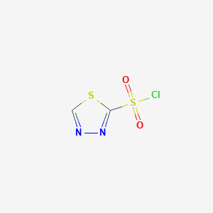 molecular formula C2HClN2O2S2 B1321591 1,3,4-噻二唑-2-磺酰氯 CAS No. 362521-36-6