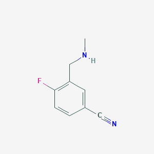 4-Fluoro-3-[(methylamino)methyl]benzonitrile