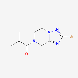 1-{2-bromo-5H,6H,7H,8H-[1,2,4]triazolo[1,5-a]pyrazin-7-yl}-2-methylpropan-1-one