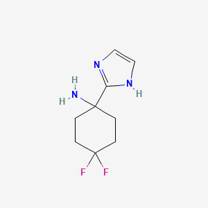 4,4-Difluoro-1-(1H-imidazol-2-yl)cyclohexan-1-amine