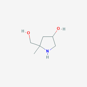 5-(Hydroxymethyl)-5-methylpyrrolidin-3-ol