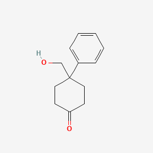 B1321597 4-(Hydroxymethyl)-4-phenylcyclohexan-1-one CAS No. 51510-01-1