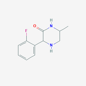 3-(2-Fluorophenyl)-6-methylpiperazin-2-one