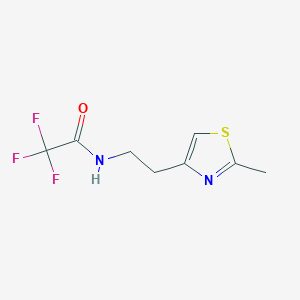 2,2,2-Trifluoro-N-[2-(2-methyl-1,3-thiazol-4-yl)ethyl]acetamide