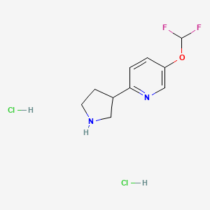 5-(Difluoromethoxy)-2-(pyrrolidin-3-yl)pyridine dihydrochloride