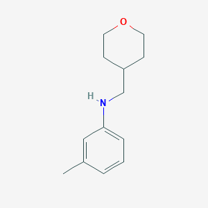 3-methyl-N-(oxan-4-ylmethyl)aniline