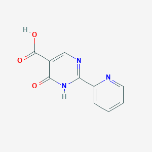 molecular formula C10H7N3O3 B1321603 4-羟基-2-(吡啶-2-基)嘧啶-5-羧酸 CAS No. 56406-45-2