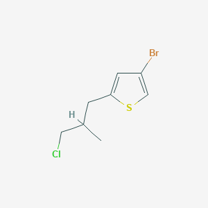 4-Bromo-2-(3-chloro-2-methylpropyl)thiophene