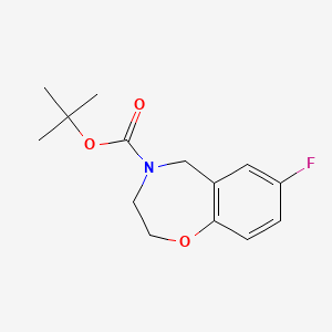 tert-Butyl 7-fluoro-2,3,4,5-tetrahydro-1,4-benzoxazepine-4-carboxylate