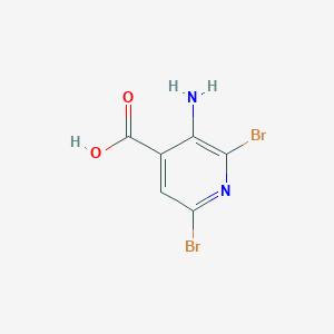 molecular formula C6H4Br2N2O2 B1321608 3-氨基-2,6-二溴异烟酸 CAS No. 52834-10-3