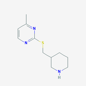 4-Methyl-2-((piperidin-3-ylmethyl)thio)pyrimidine