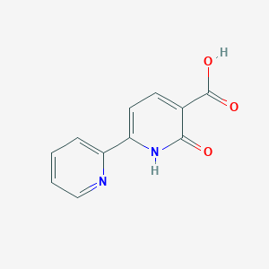 molecular formula C11H8N2O3 B1321615 2-氧代-6-(2-吡啶基)-1,2-二氢-3-吡啶羧酸 CAS No. 56304-42-8