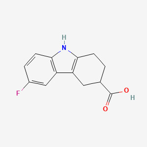 B1321617 6-Fluoro-2,3,4,9-tetrahydro-1H-carbazole-3-carboxylic acid CAS No. 907211-31-8