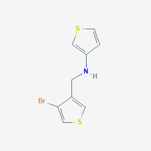 N-[(4-Bromothiophen-3-yl)methyl]thiophen-3-amine