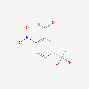 molecular formula C8H4F3NO3 B1321621 2-硝基-5-(三氟甲基)苯甲醛 CAS No. 1176723-57-1