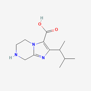 2-(3-Methylbutan-2-yl)-5H,6H,7H,8H-imidazo[1,2-a]pyrazine-3-carboxylic acid