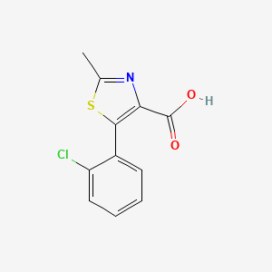 molecular formula C11H8ClNO2S B1321626 5-(2-氯苯基)-2-甲基-1,3-噻唑-4-羧酸 CAS No. 188679-10-9