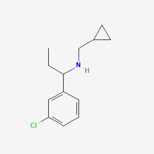 [1-(3-Chlorophenyl)propyl](cyclopropylmethyl)amine