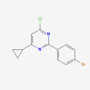 2-(4-Bromophenyl)-4-chloro-6-cyclopropylpyrimidine