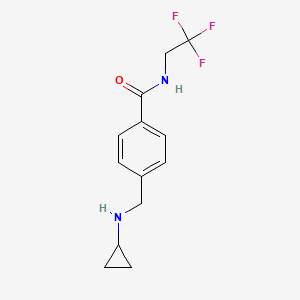 4-[(cyclopropylamino)methyl]-N-(2,2,2-trifluoroethyl)benzamide