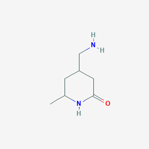 4-(Aminomethyl)-6-methylpiperidin-2-one