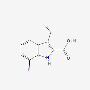 3-Ethyl-7-fluoro-1H-indole-2-carboxylic acid