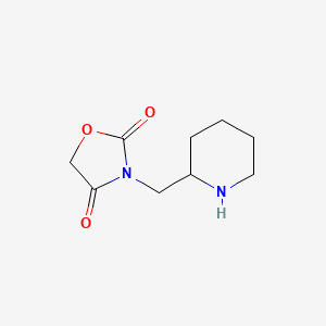 3-[(Piperidin-2-yl)methyl]-1,3-oxazolidine-2,4-dione