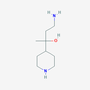 4-Amino-2-(piperidin-4-yl)butan-2-ol